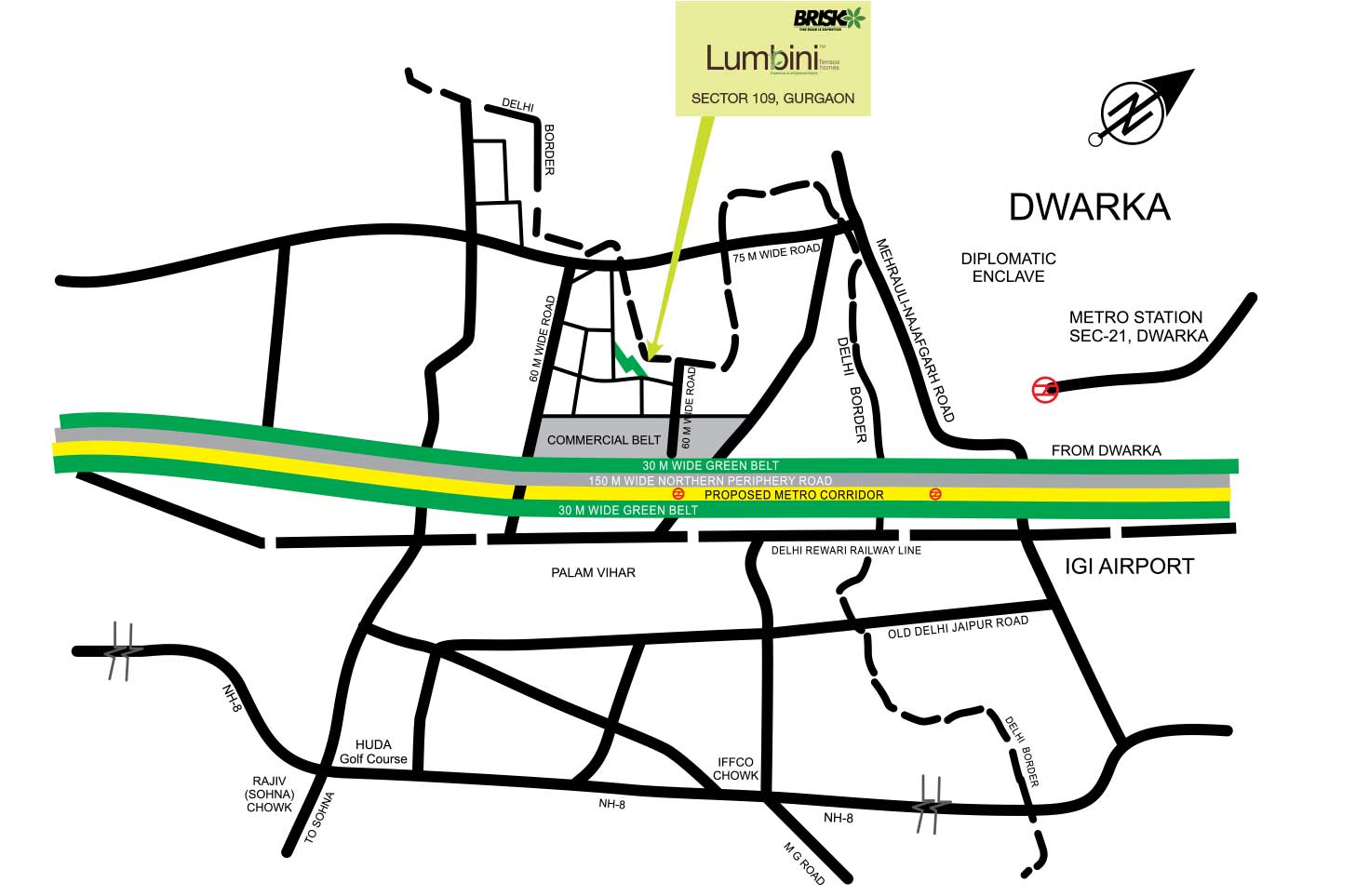 Brisk-Lumbini-Location Map