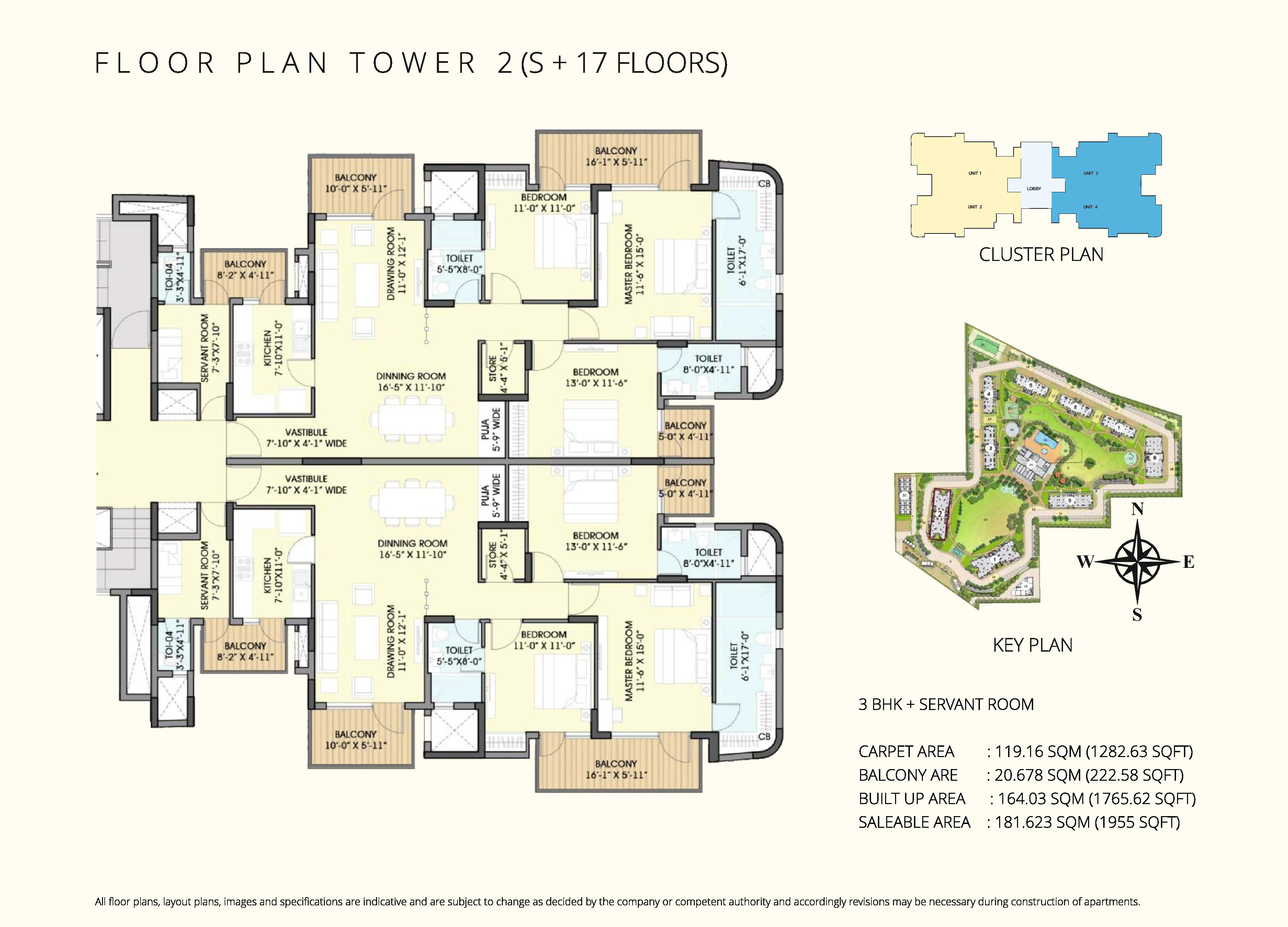 3 BHK - 1590 Sq.Ft.