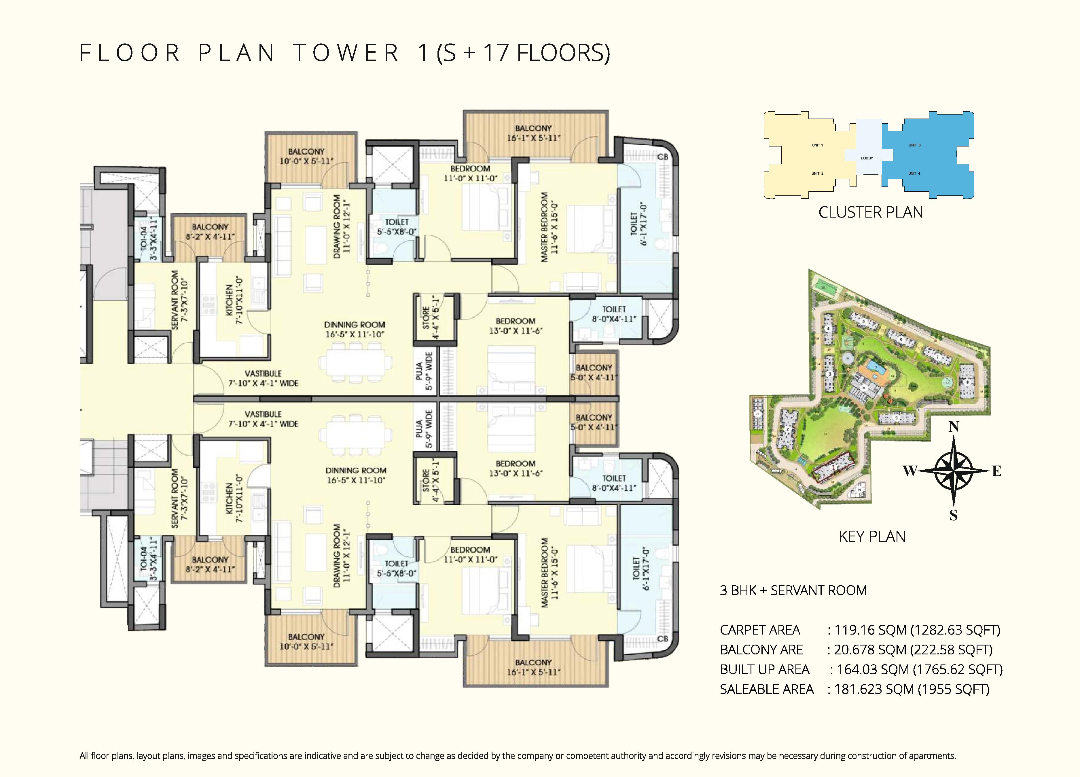 3 BHK - 1534 Sq.Ft.