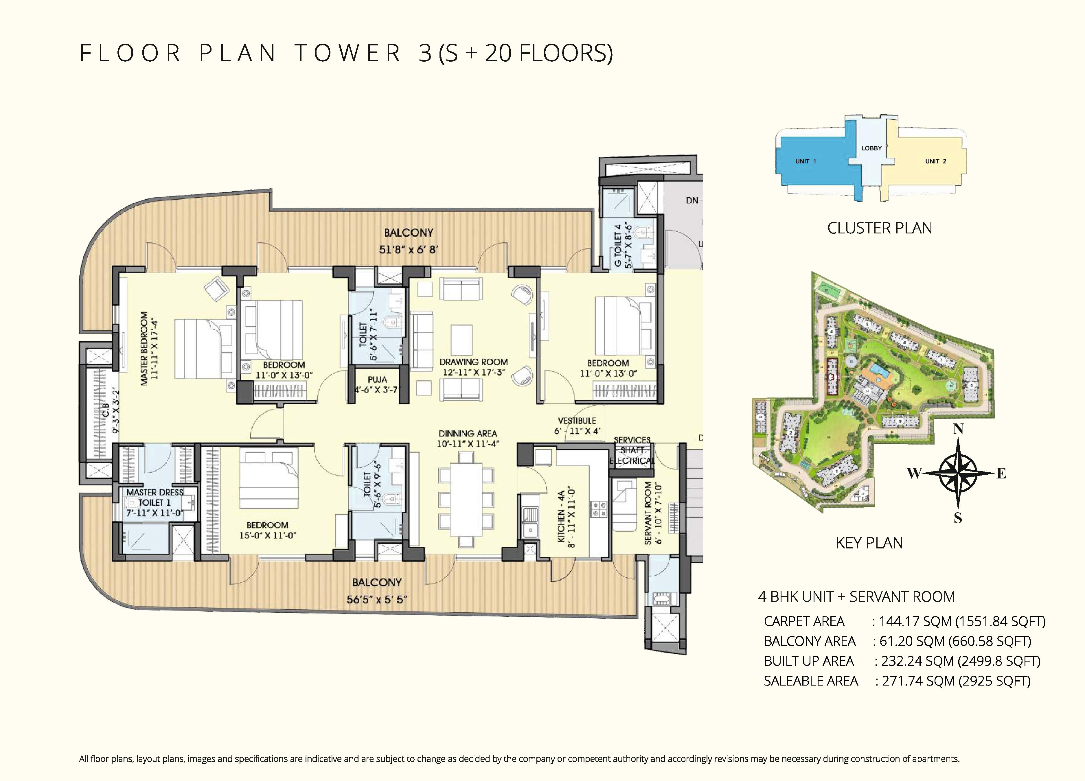 4 BHK - 2361 Sq.Ft.