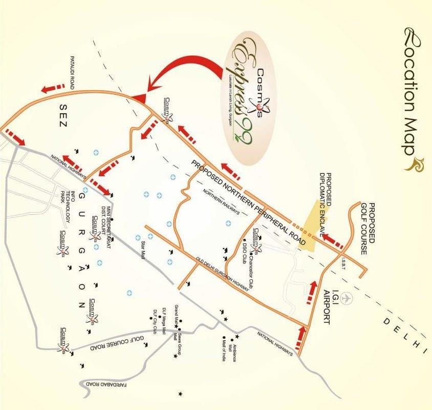cosmos-express99-location-map