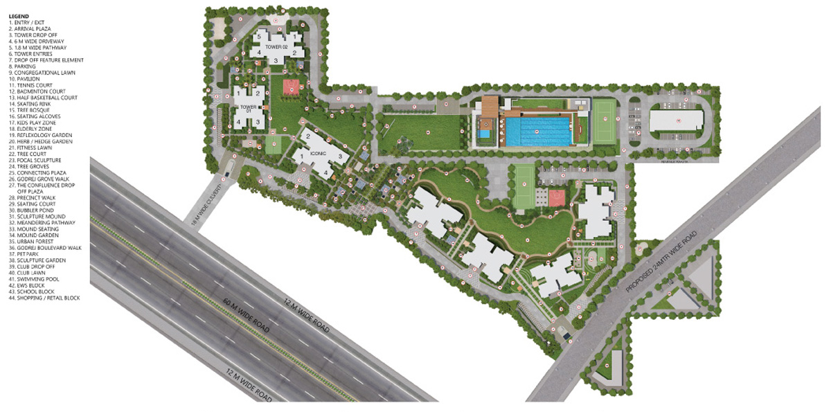 Godrej Prive Master Plan