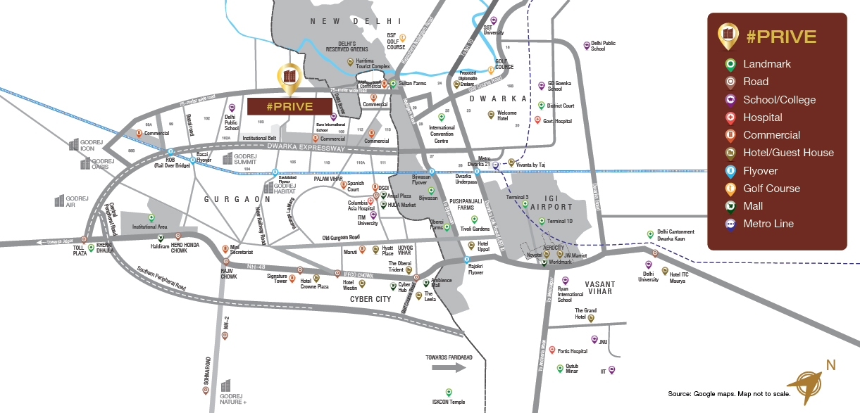 Godrej Prive Location Map