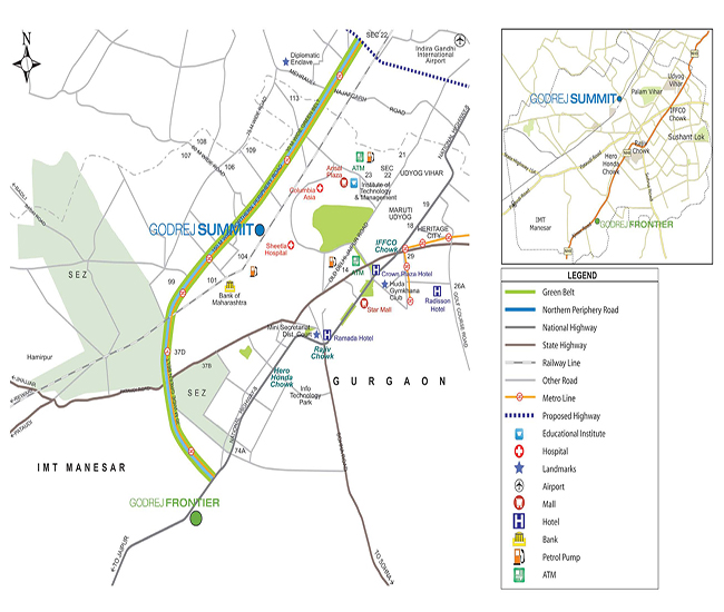 Godrej-summit Location Map