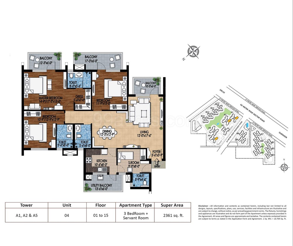 3 BHK - 2361 Sq.Ft.