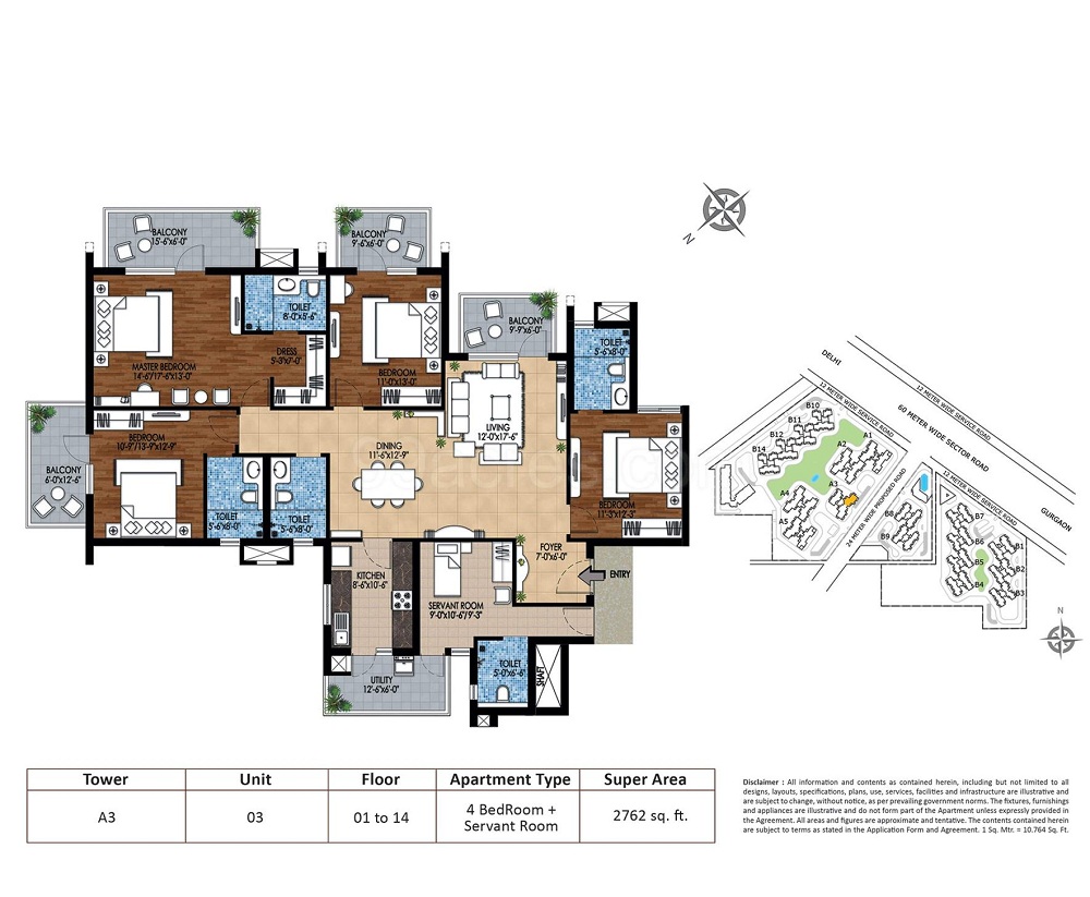 4 BHK - 2762 Sq.Ft.