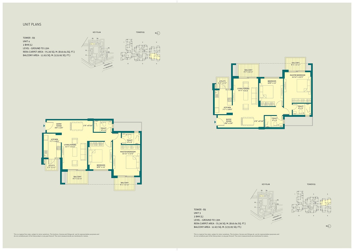 2BHKL-T3-810-Sq-ft.