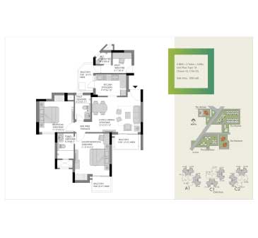 2 Bhk+SQ (1283)