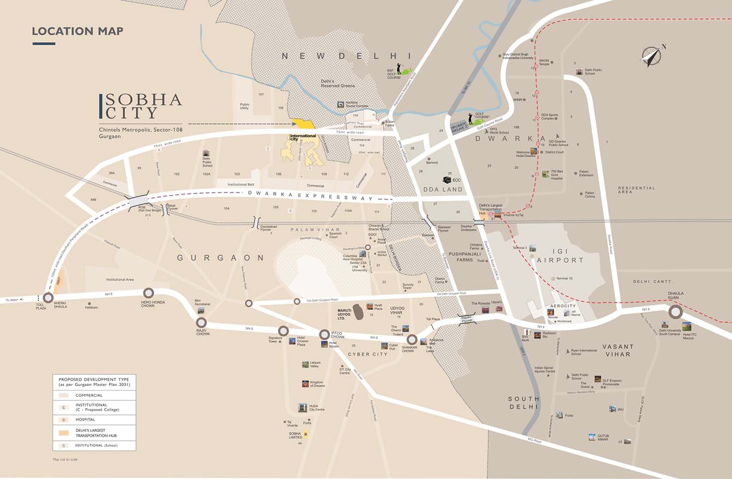 Sobha-city Location Map